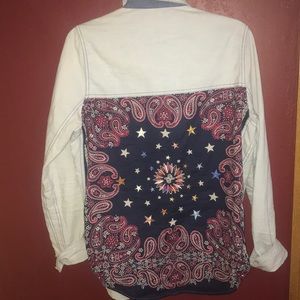 Free people light denim top